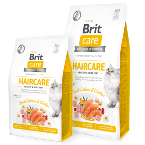 Brit Care Cat Grain-Free HAIRCARE HEALTHY AND SHINY COAT (2kg ou 7kg)