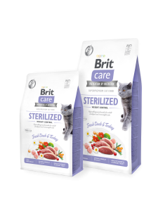 Brit Care Cat Grain-Free STERILIZED AND WEIGHT CONTROL (controle de poid)