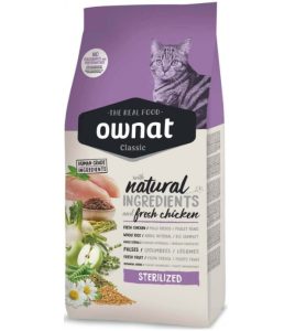 OWNAT Classic Sterilized pour chat adulte stérilisé 4kg – 15kg
