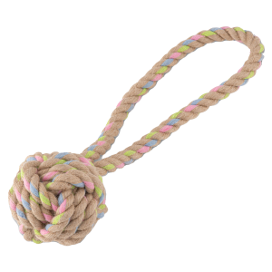 Balle en corde de chanvre Beco avec boucle Medium