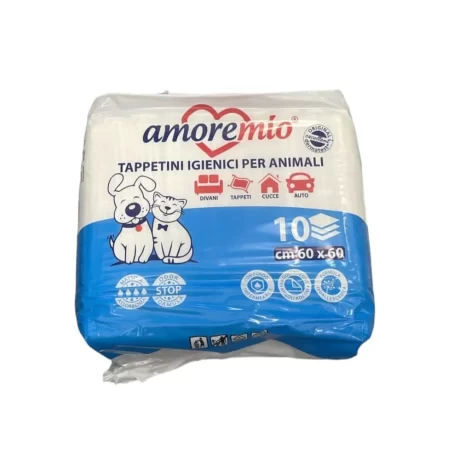 AMOREMIO Tapis Hygiénique 60*60 Pour Chat et Chien (91110)