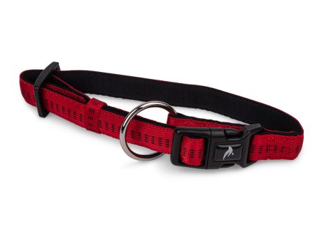 COLLIER NYLON SOFT GRIP ROUGE / vadigran