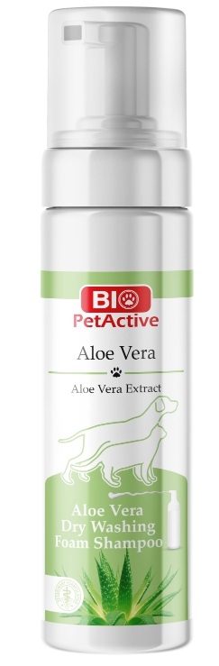 SHAMPOOING MOUSSE À L'EXTRAIT D'ALOE VERA BIO PETACTIF 200ML CHAT /CHIEN