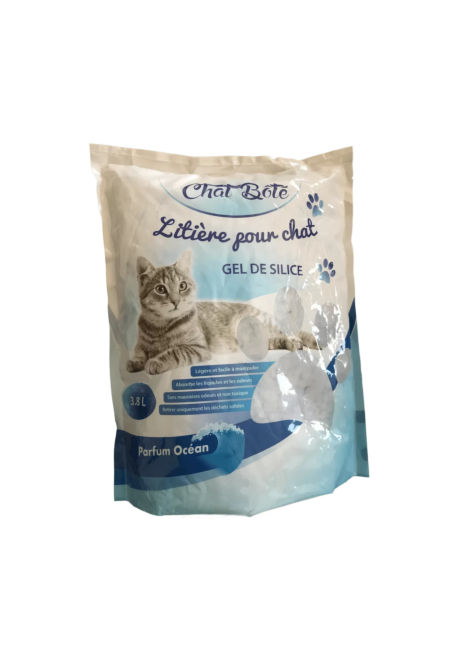 Litière Gel de Silice Parfum Océan 3,8 L