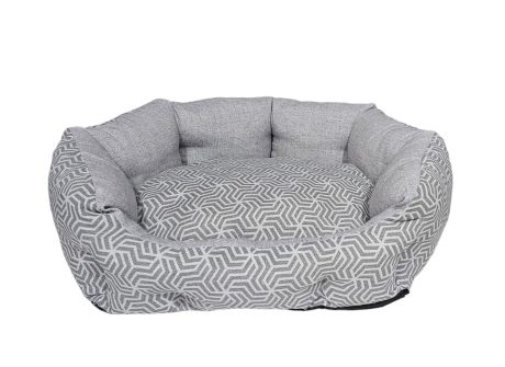 Panier  Lavable avec Coussin  Déhoussable, Canapé pour Chien / Chat  gris