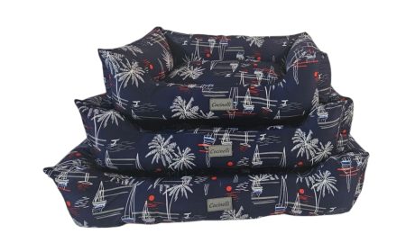 COUSSIN IMPERMIABLE  DESIGN  HUWAI  BLEU  pour chien / chat (Copy)