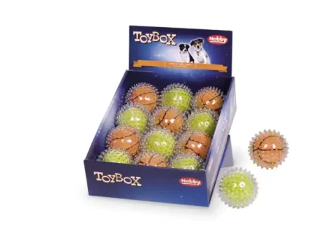Nobby Balle en peluche en TPR Spiky Ball 8,5 cm