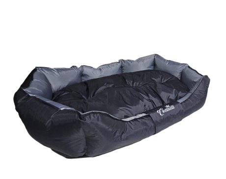 Coussin XXL noir hydrofuge pour chien(100 x 80 x 12 cm )