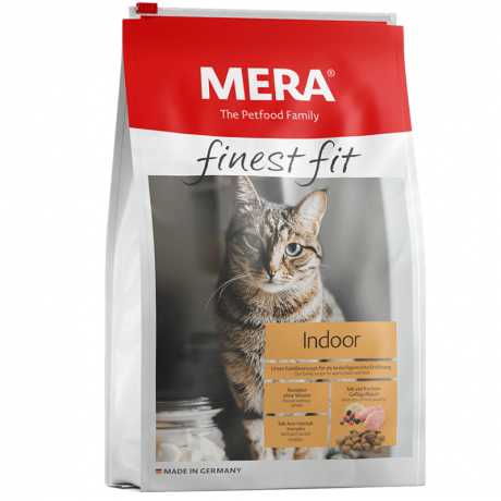 CROQUETTES MERA FINEST FIT INDOOR AU POULET - POUR CHAT - 4KG/1.5 kg