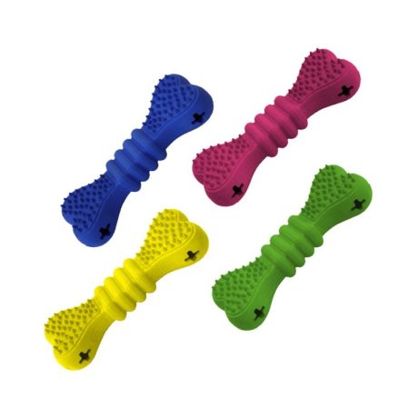 JOUET EN CAOUTCHOUC NATUREL PANTON BONE  / jaune