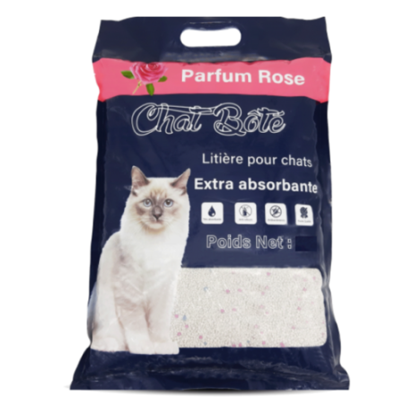 Litière parfumée agglomérant et absorbante chat botté rose   (5L | 10L) (Copy)