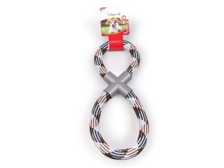 CORDE COTON FORME DE 8 BRUN 250G 35CM
