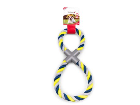 CORDE COTON FORME DE 8 BRUN 250G 35CM
