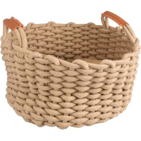 Panier en corde Flamingo avec lit Enya Beige pour chat /  petits chiens