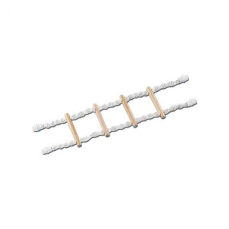 Echelle corde tressée et bois - 66 cm (4 marches)