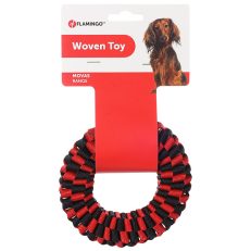 flamingo woven dog toy