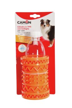 camon tpr cylinder with bottle for dogs