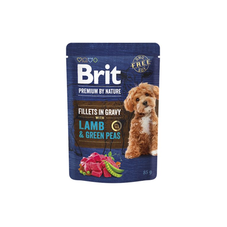 DOGS BRIT PREM BY NATURE LAMB GREEN PEAS