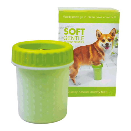 LAVE-PATTES SILICONE POUR CHIEN