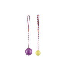 FLAMINGO RUBBER BALL DOG TOY