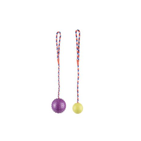 FLAMINGO RUBBER BALL DOG TOY