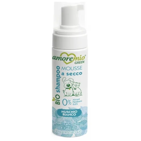 Shampoing Sec Bio- Chat et Chien -200 ml-Muscio blanco