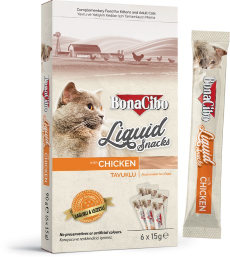 Bonacibo Snack Liquid premium - Chicken 6*15g