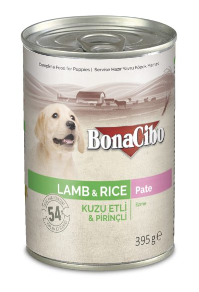 Bonacibo wet food chien 400g- Lamb and Rice